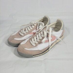 Tretorn Women Size 7 Rawlins Athletic Sneakers Pink Leather Lace Up Casual